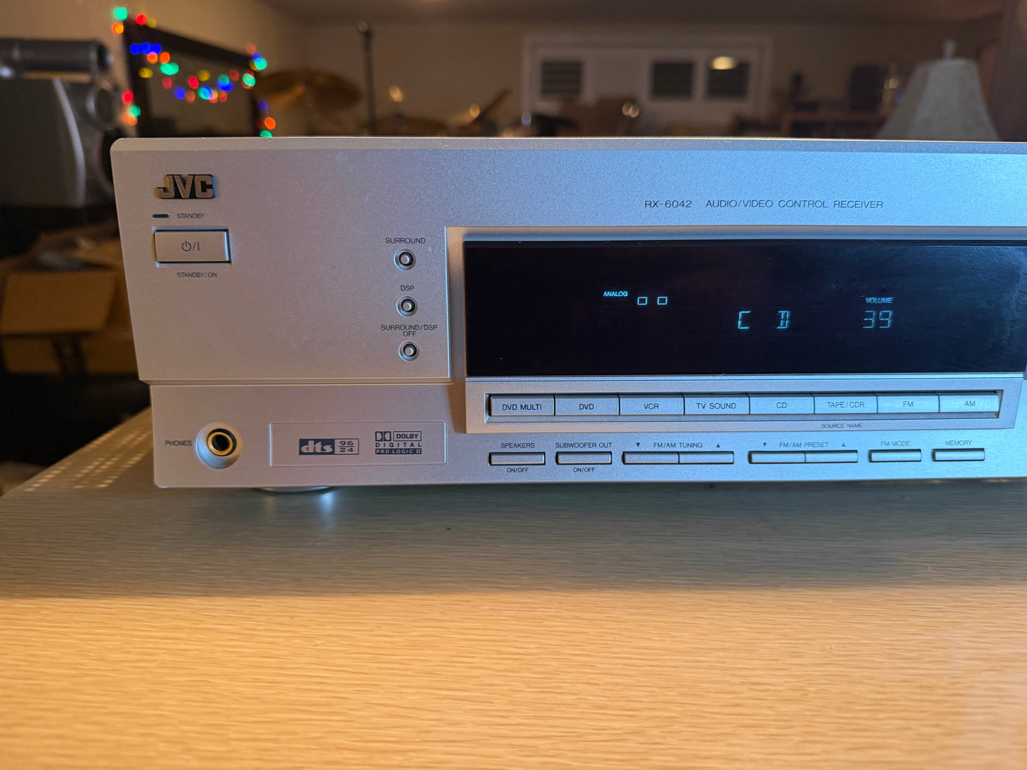 JVC RX-6042 Stereo AM/FM Receiver Amplifier A/V HiFi Tuner Serviced 100 WPC 🔥