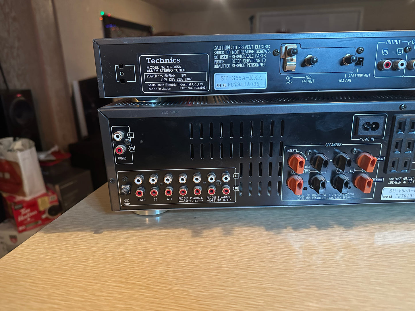 Technics SU-V65A Integrated Amplifier Class AA VC-4 + ST-G55A Tuner SERVICED