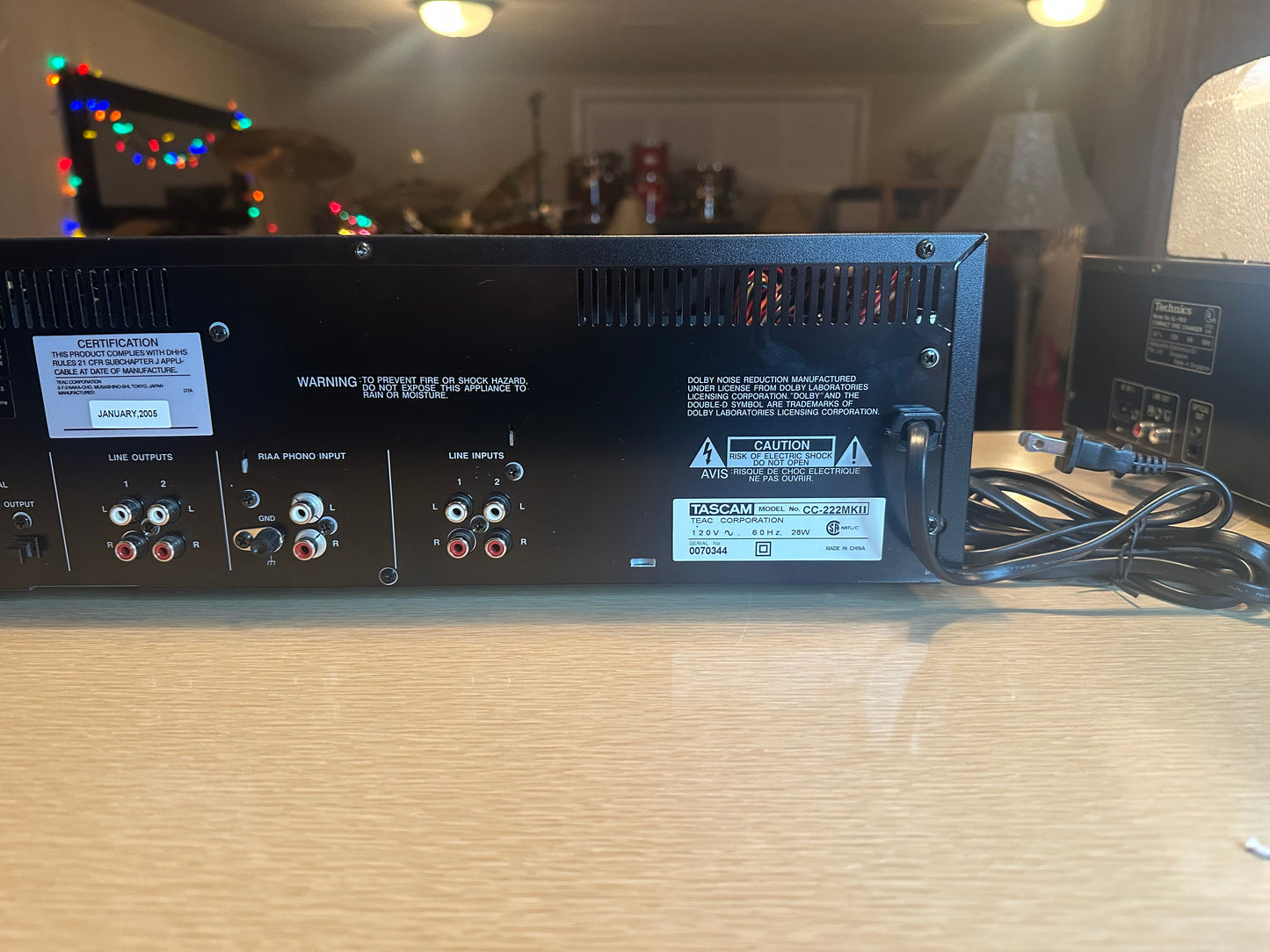 Tascam CC-222SL MKII Professional Cassette/CD Recorder Combo Working With Box
