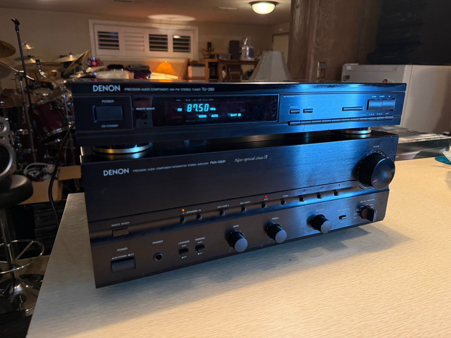 DENON Precision Stereo Amplifier PMA-1080R 105WPC + TU-280 Tuner Fresh Service🔥