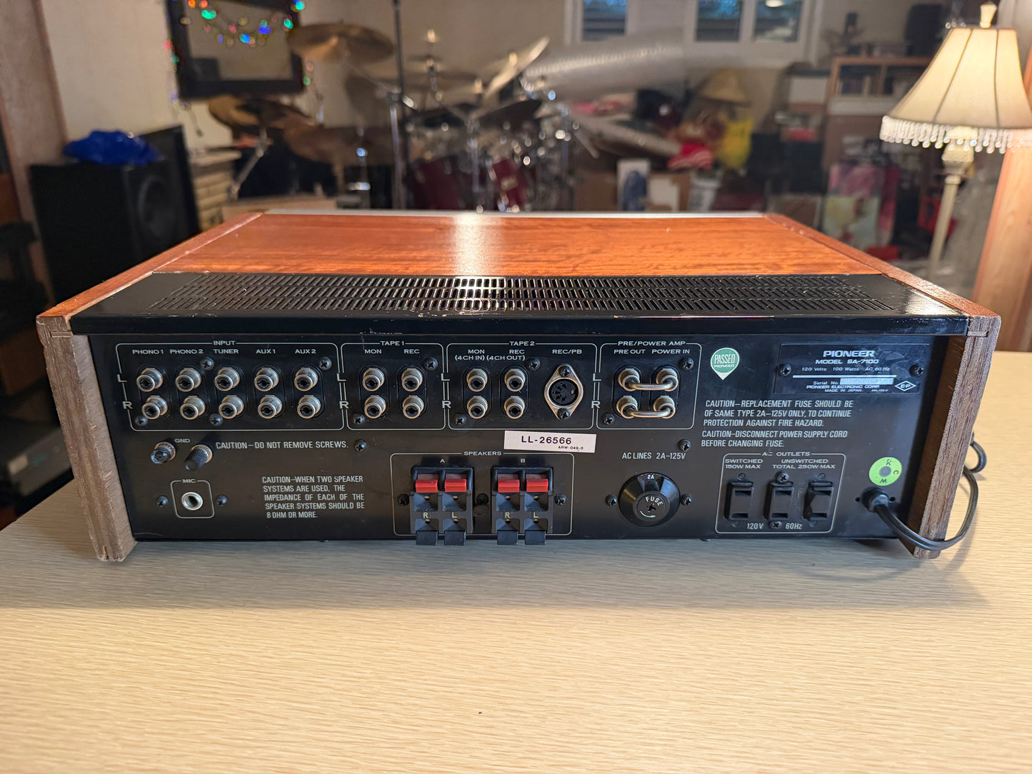 Rare Pioneer SA-7100 Integrated Amplifier Silver Face VTG Full Fresh Service🎶🔥