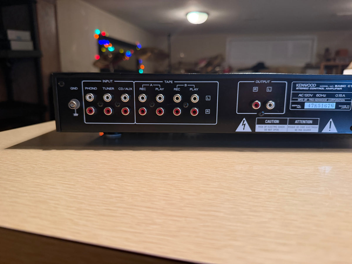 Kenwood Basic C-1 Pre Amplifier Excellent Condition, Fresh Service Near Mint WoW