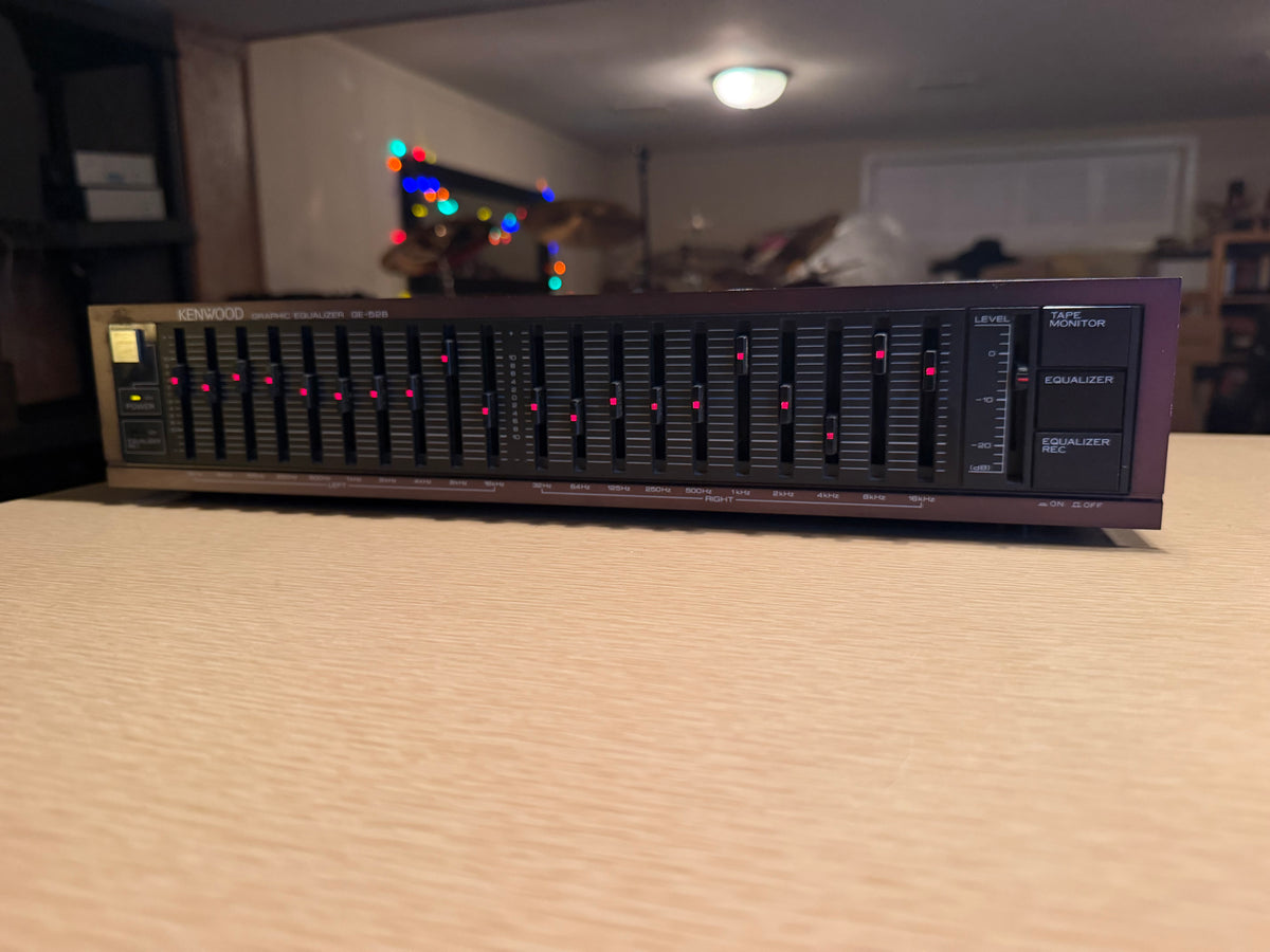 Kenwood Graphic Equalizer GE-52B Fresh Serviced Rare Red Faceplate Beauty🔥🎶