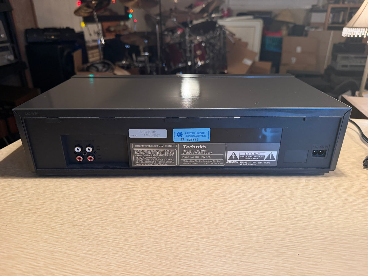 Technics RS-B405 Stereo Cassette Deck Full Fresh Service DBX Fully Operational🎶