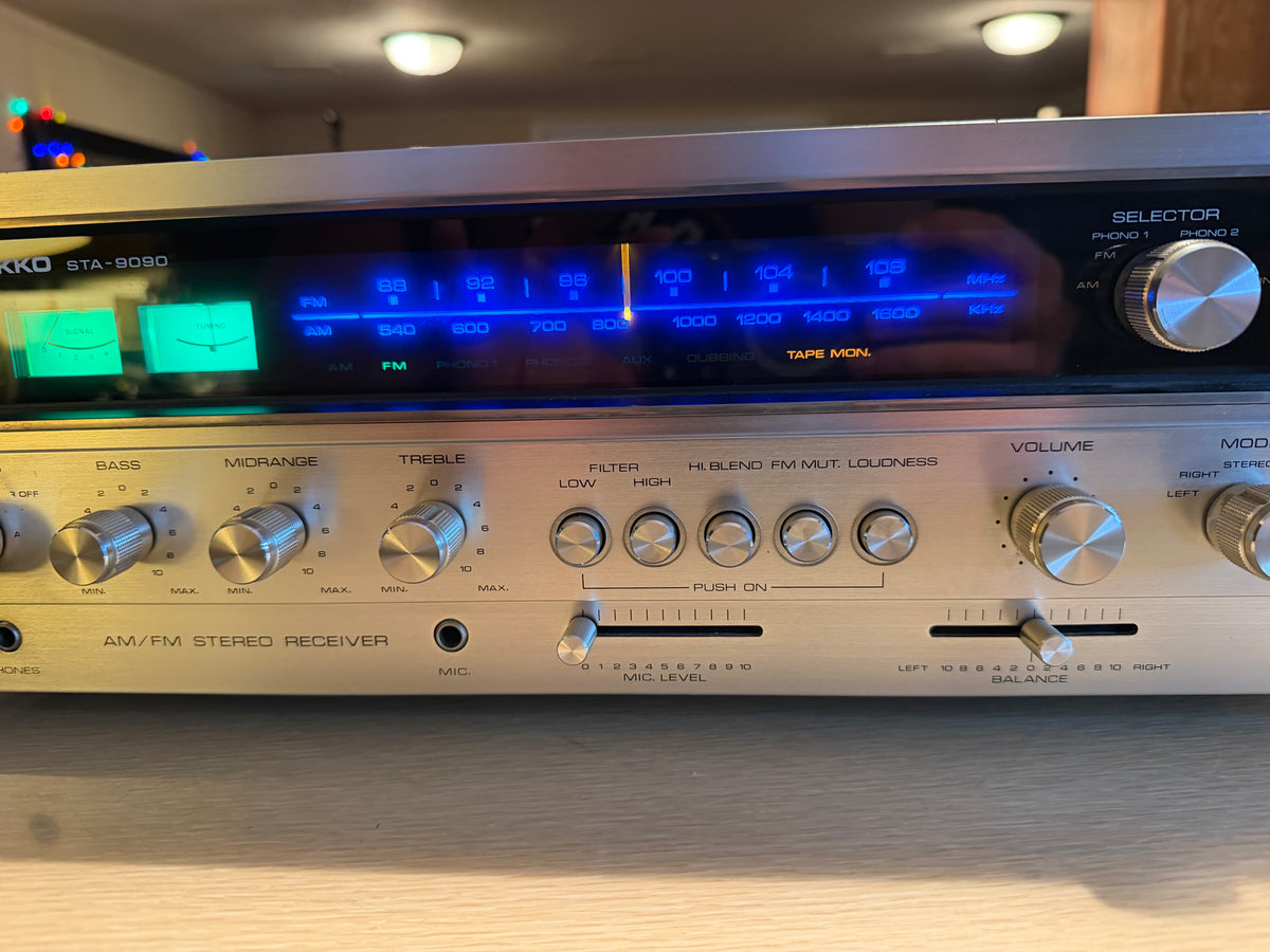 Vintage Nikko STA-9090 Stereo AM/FM Receiver Near Mint Full Fresh Service Rare🔥