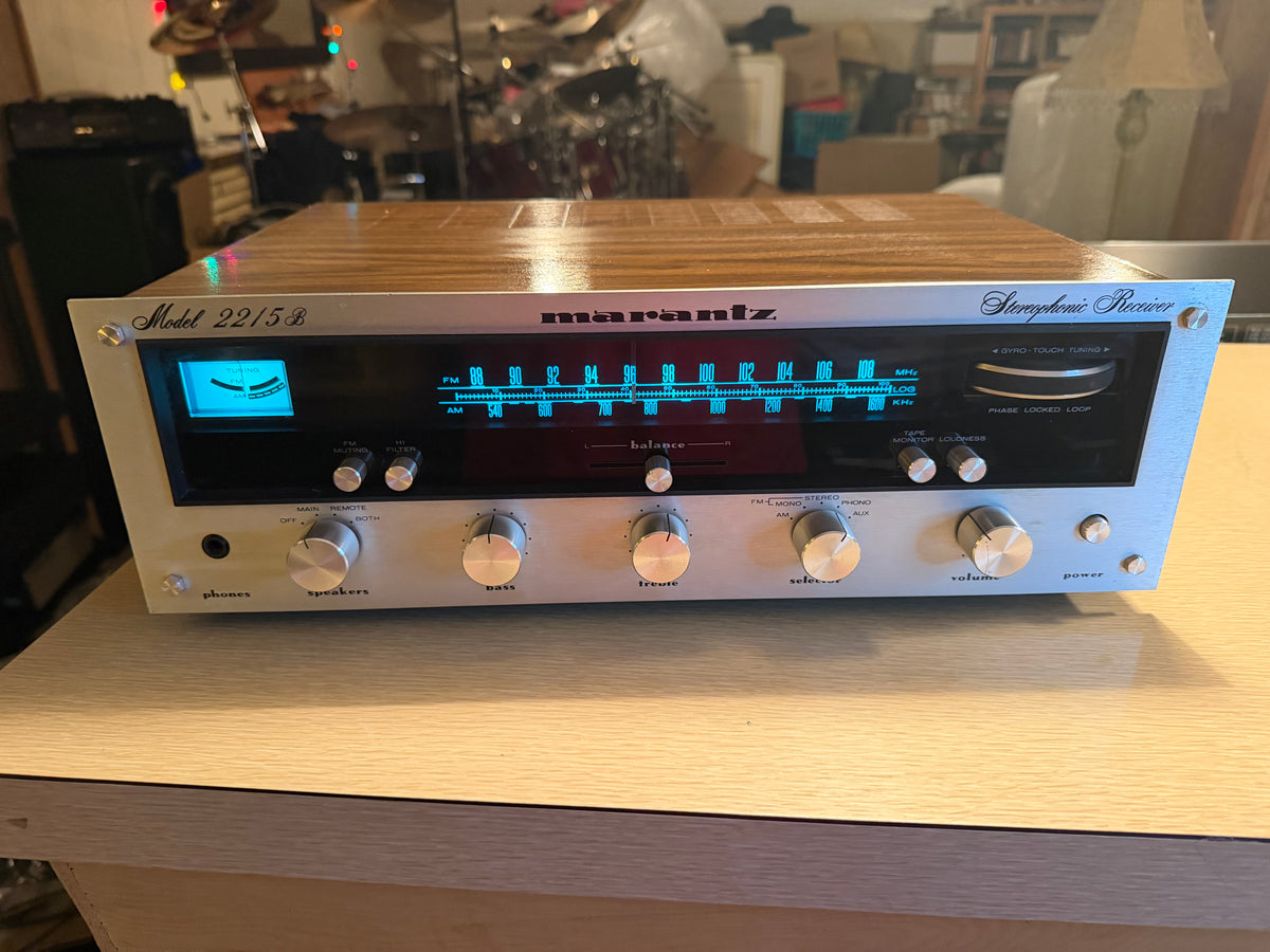 Marantz 2215B Stereo Receiver, New LED's, Fresh Pro Service Near Mint Beauty🎶🔥