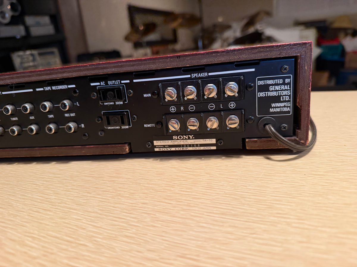 Vintage Classic SONY TA-70 Amplifier 1972 Japan Beautiful Build Freshly Serviced