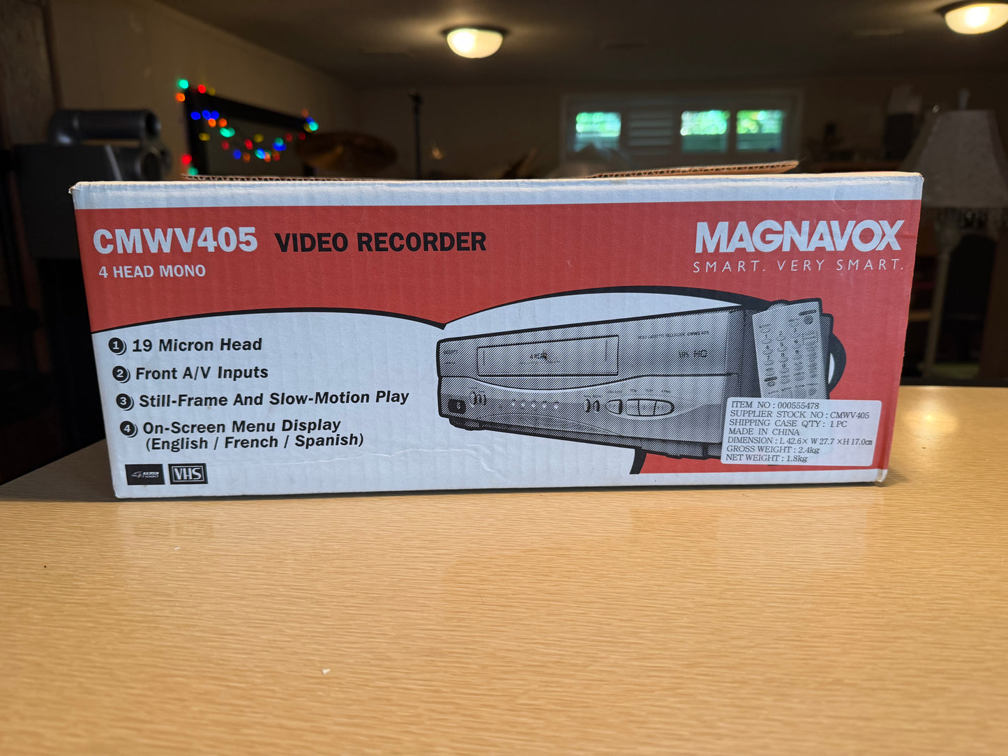 Magnavox CMWV405 VCR VHS Player Brand New In Box Never Used! Very Rare!