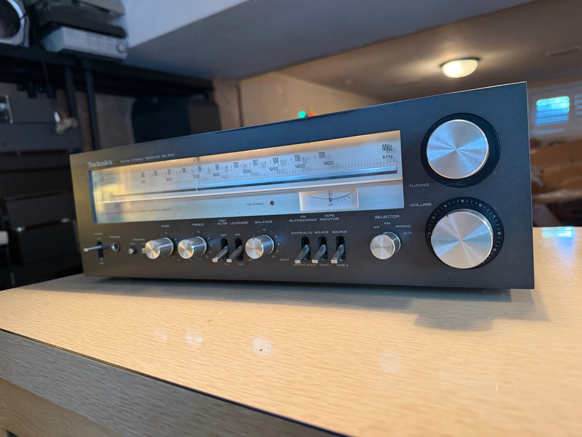 Technics SA-340 Am/Fm Stereo Receiver Amplifier Freshly Serviced Excellent 🎶🔥