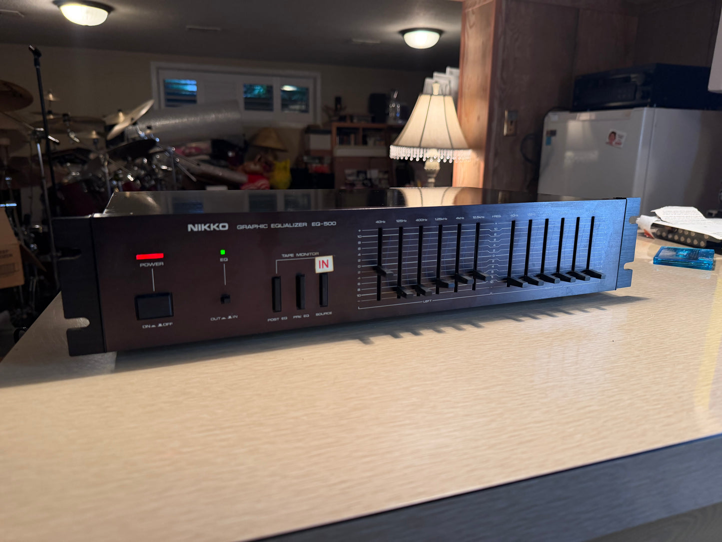 Nikko Graphic Equalizer Model EQ-500 RARE Red Faceplate Rack Mount SERVICED🔥🎶