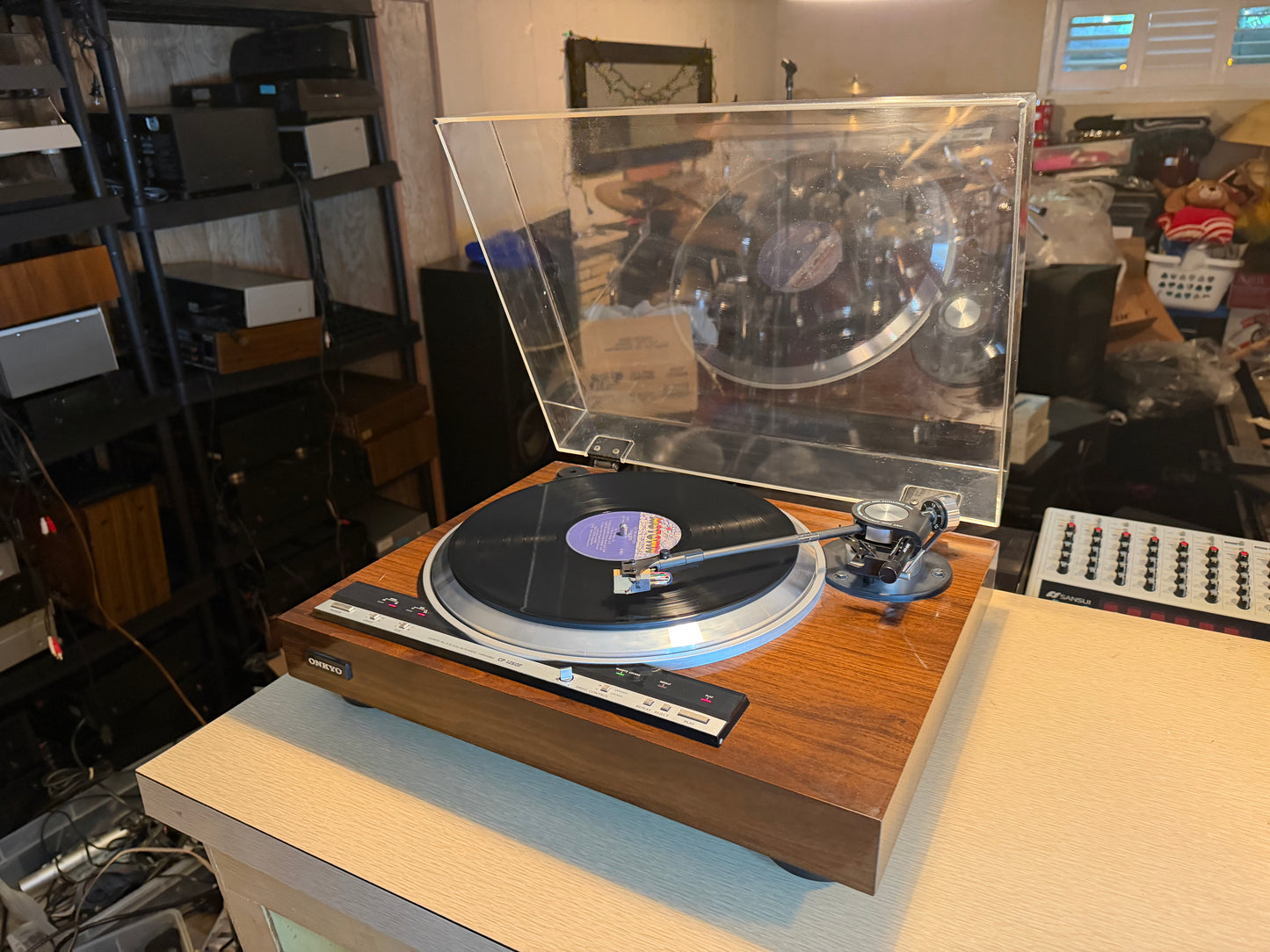 ONKYO CP-1260F QUARTZ Direct Drive Fully Automatic Turntable Serviced Great CND!