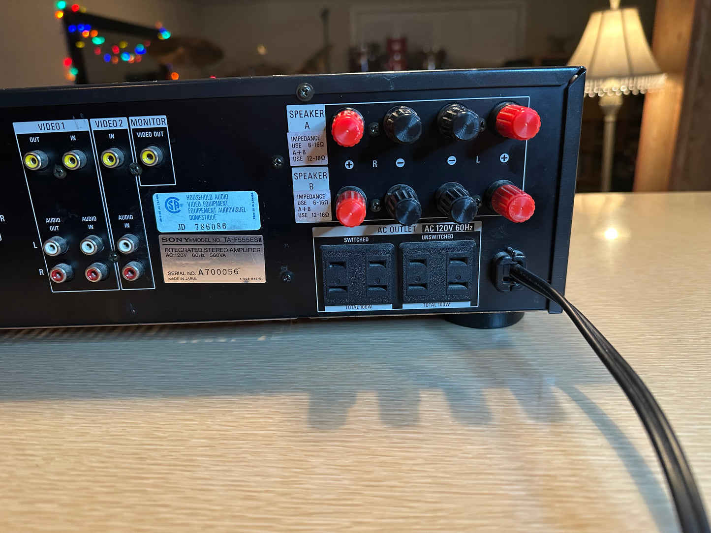 Vintage Sony TA-F555ES II Integrated Stereo Amplifier PRO SERVICED Very Rare 🔥