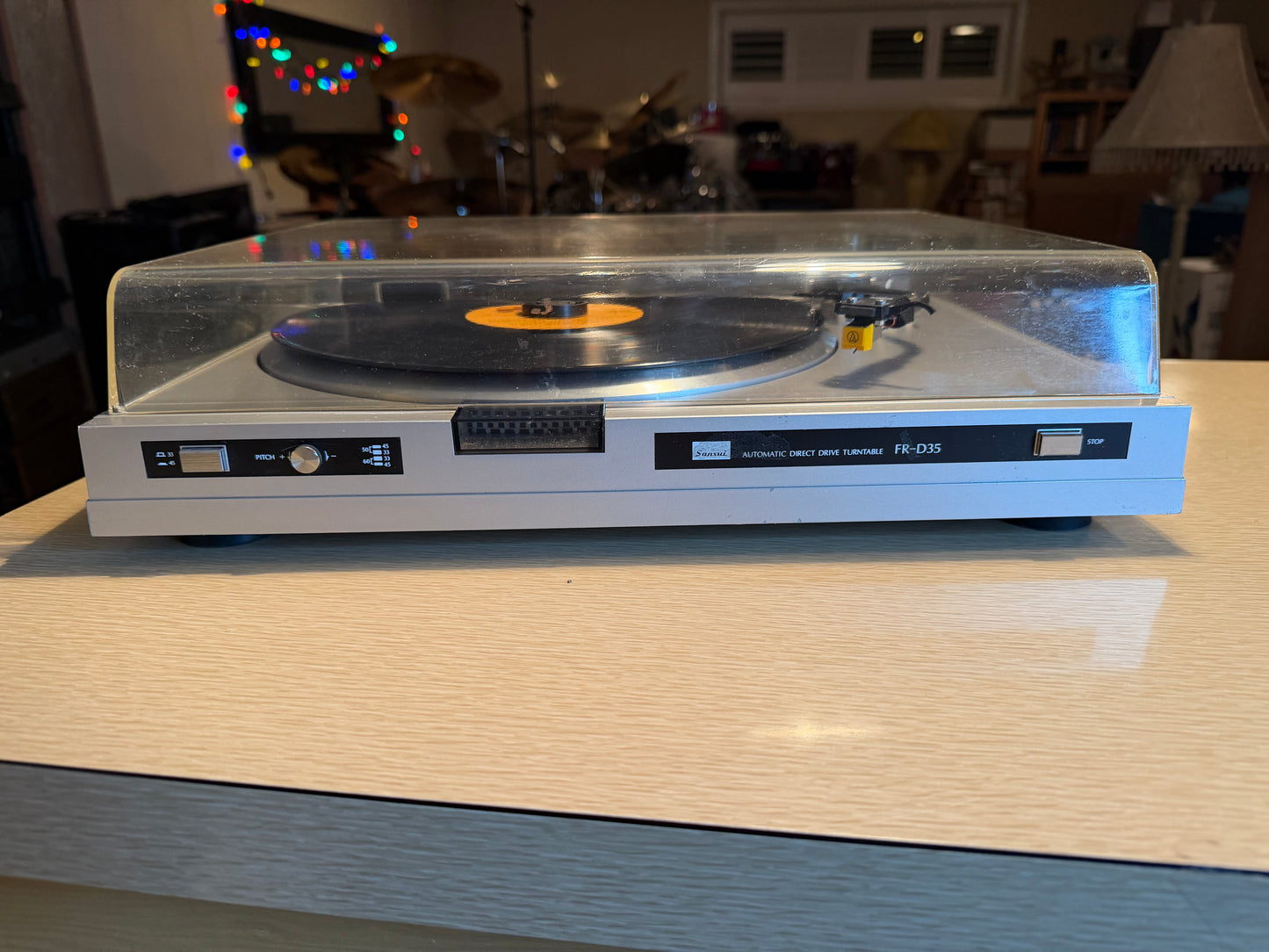 SANSUI FR-D35 TURNTABLE SERVICED NICE CARTRIDGE BEAUTY V RARE SOUNDS GREAT🔥🎶