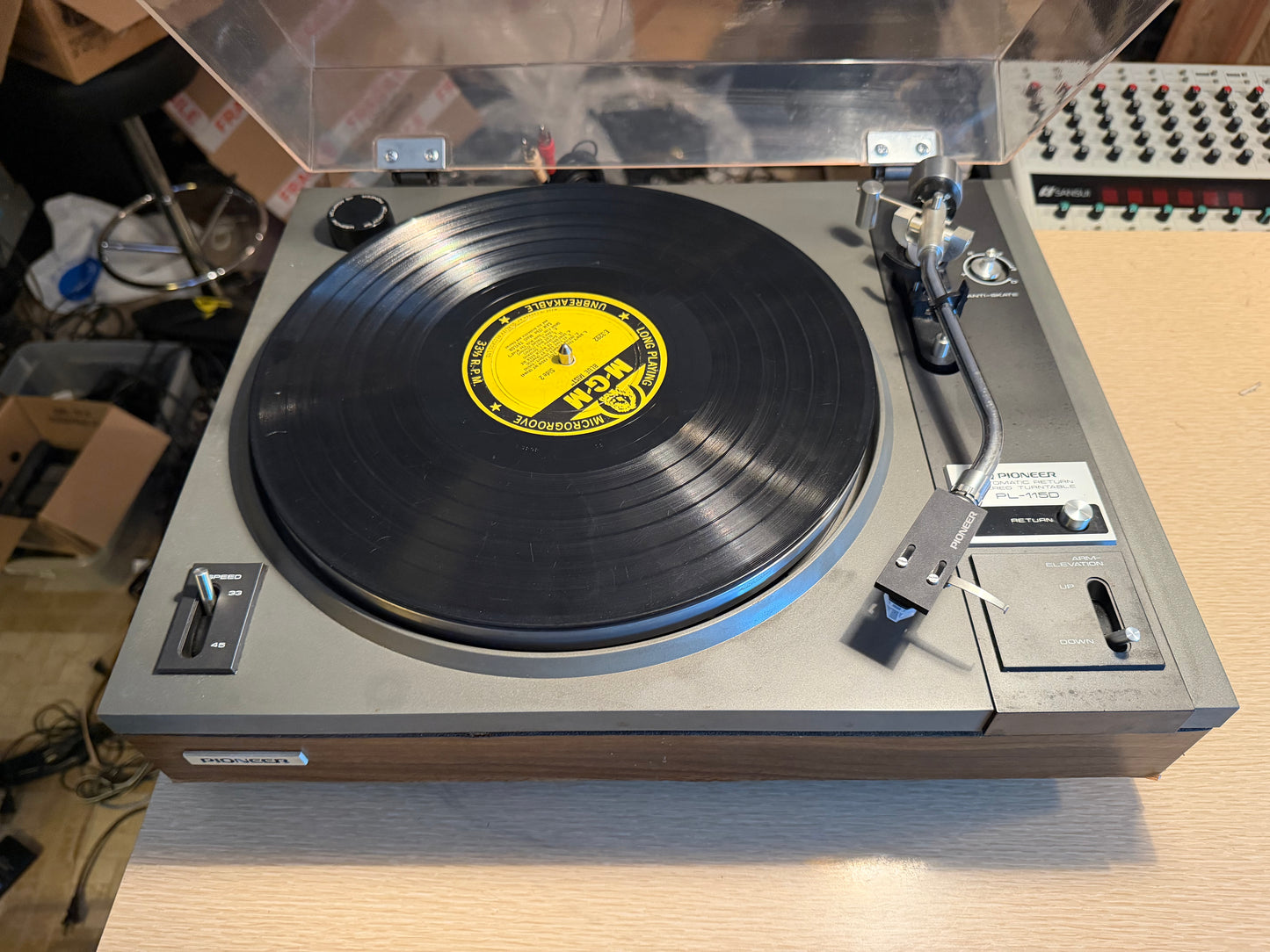 1976 Pioneer PL-115D Belt-Drive Turntable, New Belt + Stylus, Serviced Beauty🎶