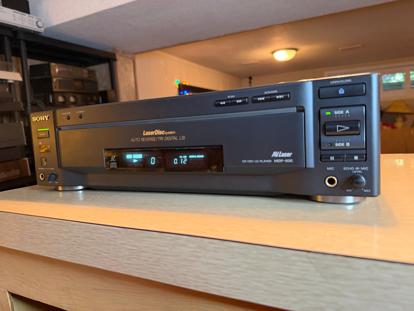 Sony MDP-600 CD CDV LD Laserdisc Player Fresh Professional Servicing W/ Receipt!