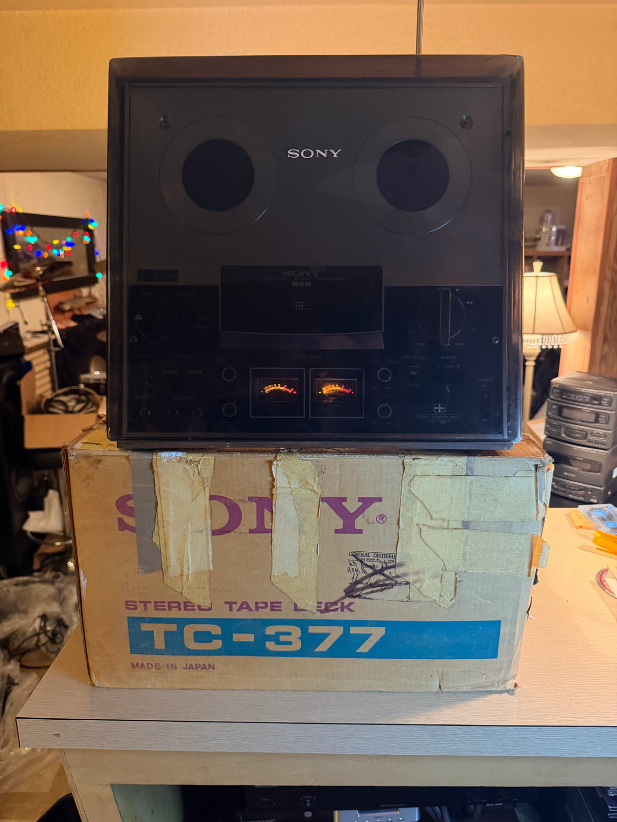Sony TC-377 2-Channel 3-Heads Reel-to-Reel Near Mint Serviced W/ Orig Box🎶🔥