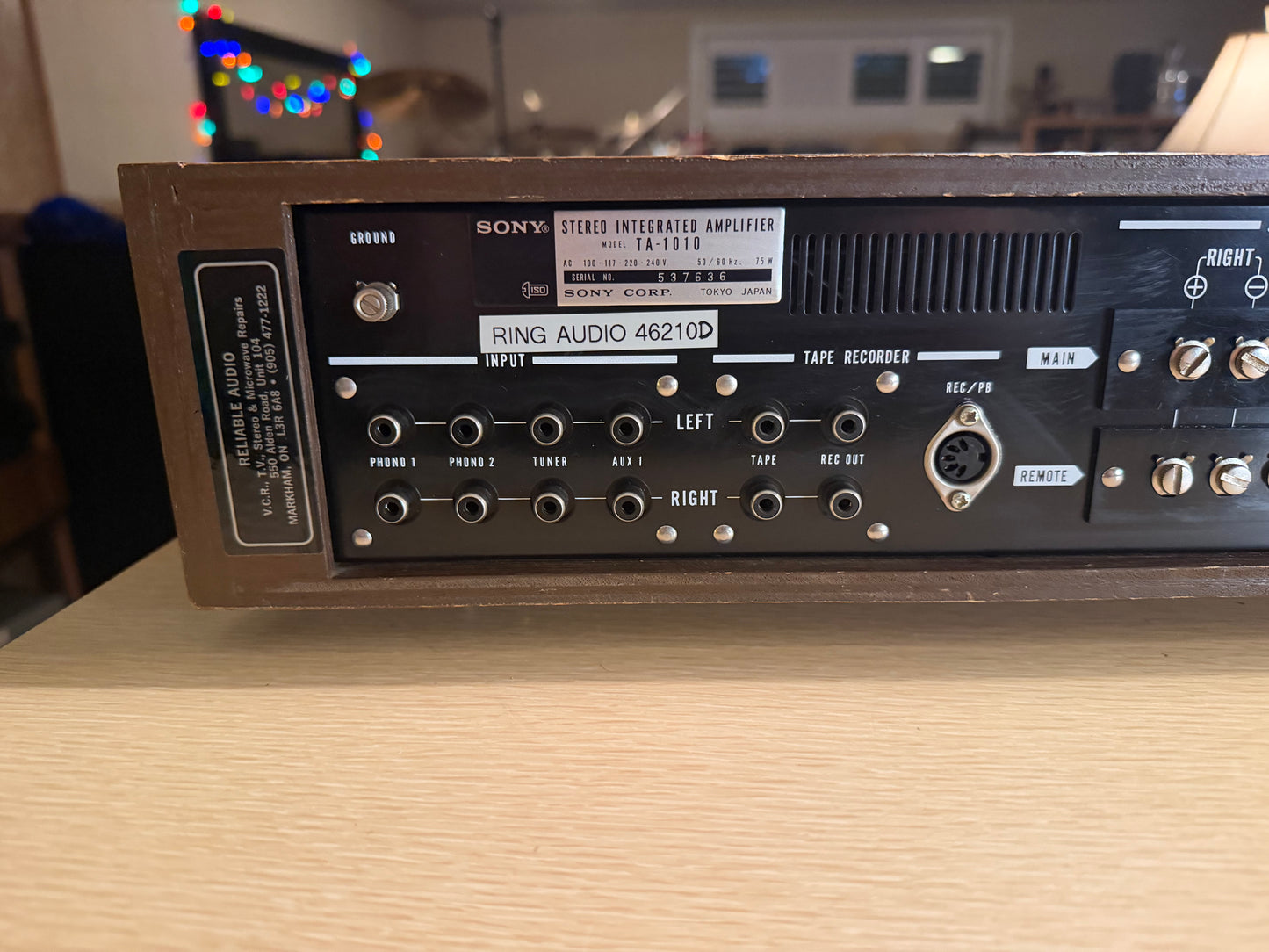 Sony TA-1010 Vintage Integrated Stereo Amplifier Phono Stage Serviced X Rare🎶🔥