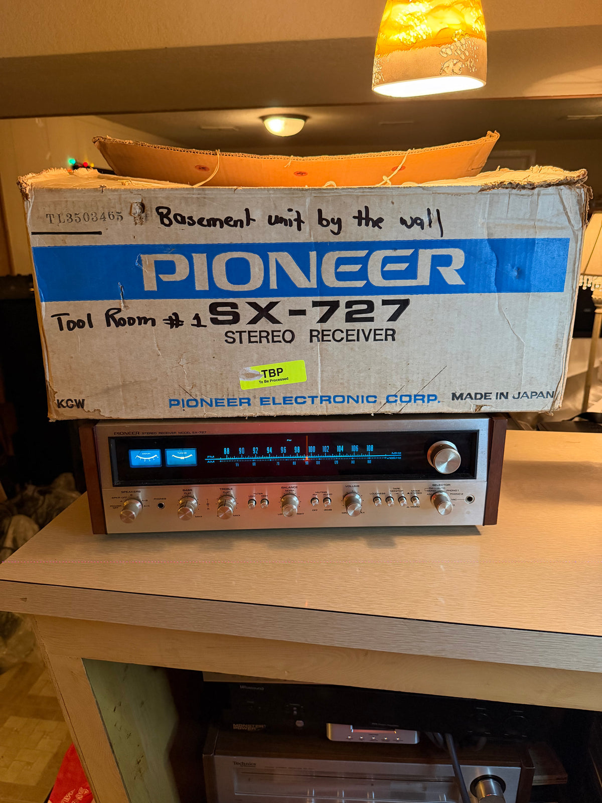 Near Mint Serviced Pioneer SX-727 Vintage Stereo Receiver With OEM Box Beauty🎶