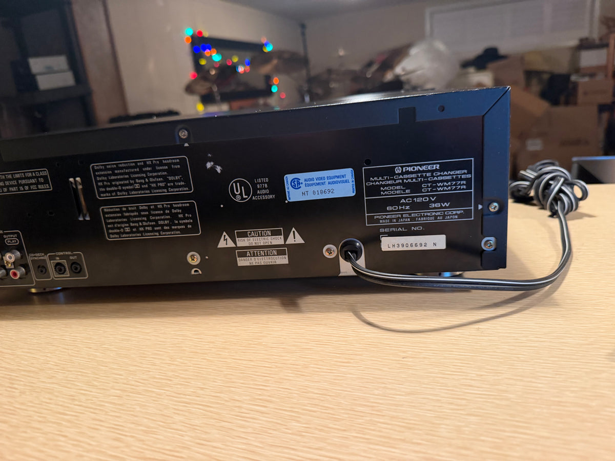 Pioneer CT-WM77R 6+1 Multi Cassette Changer: Extremely Rare Fresh Pro Service🔥