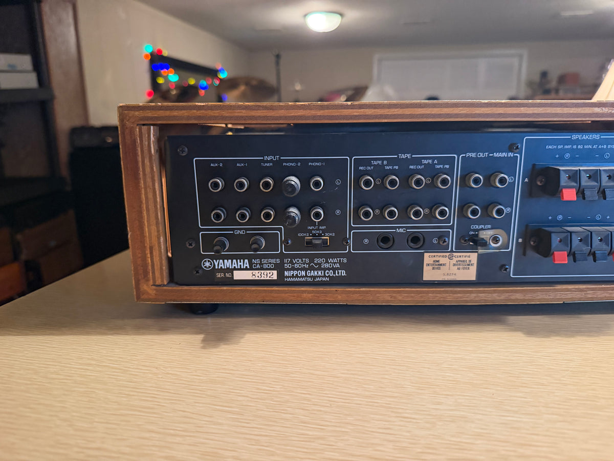 Vintage Mid 1970s Yamaha CA-800 Integrated Stereo Amplifier Pro Service N Mint🔥