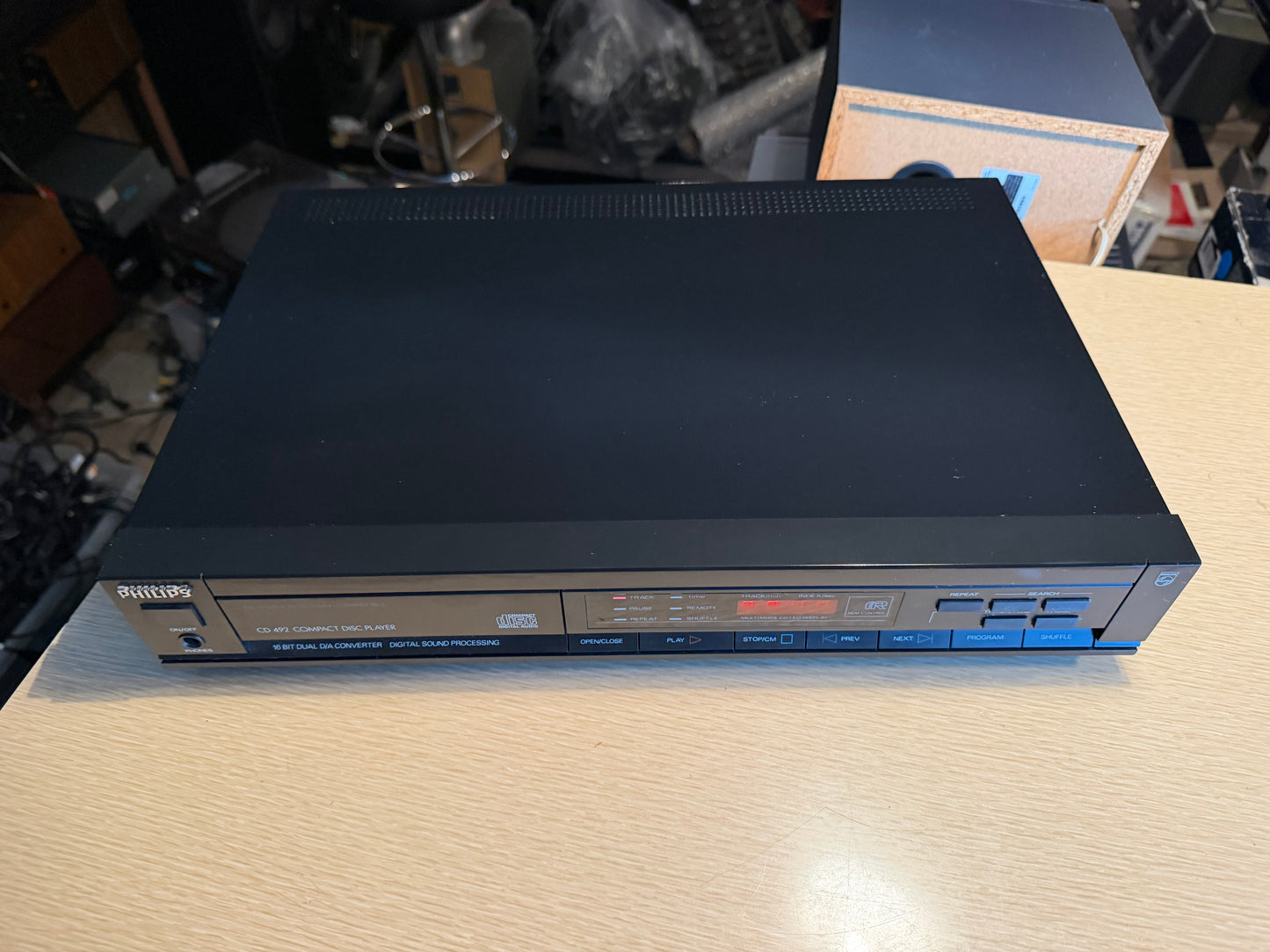 Philips Magnavox CD492 CD Player Vintage Compact Disc Player Serviced New Belts!