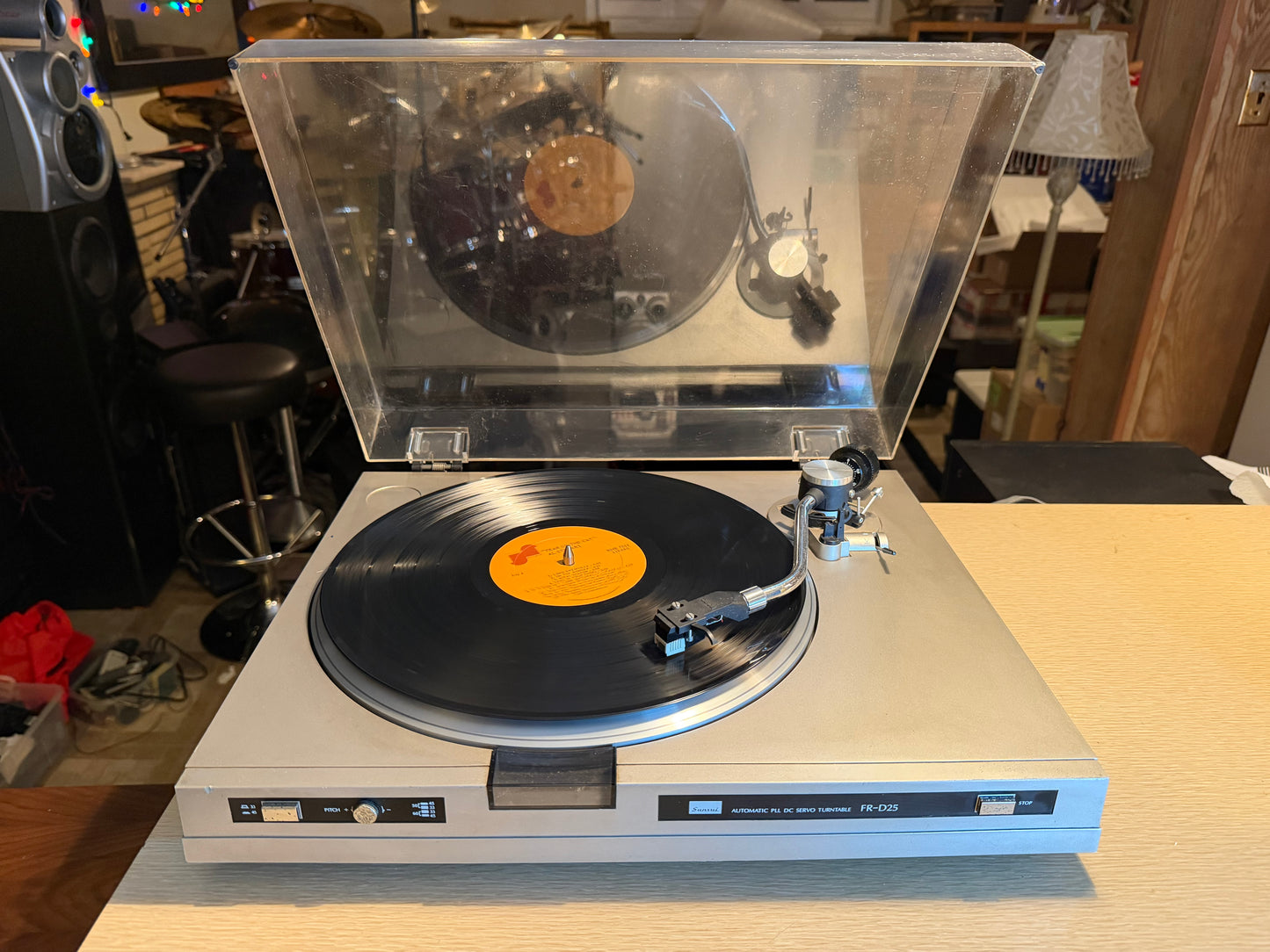 SANSUI FR-D25 TURNTABLE WORKING SANSUI CARTRIDGE BEAUTY V RARE SOUNDS WICKED🎶🔥