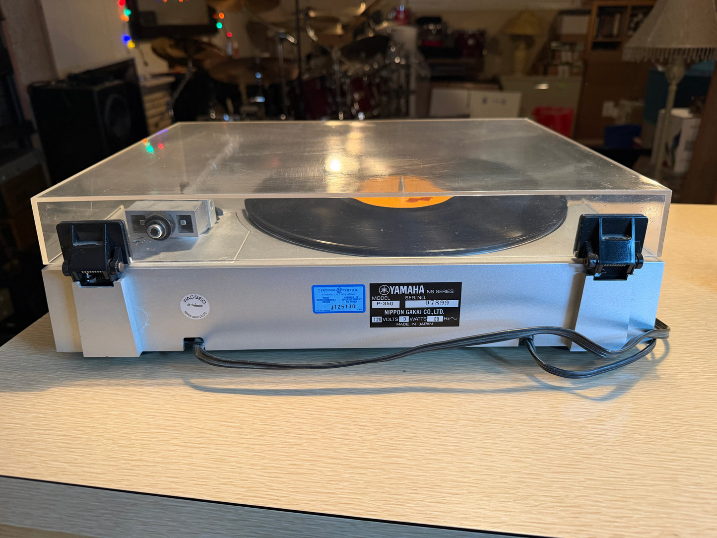 Yamaha P-350 Auto Return Turntable Belt Drive SERVICED WORKS AND SOUNDS GREAT🔥