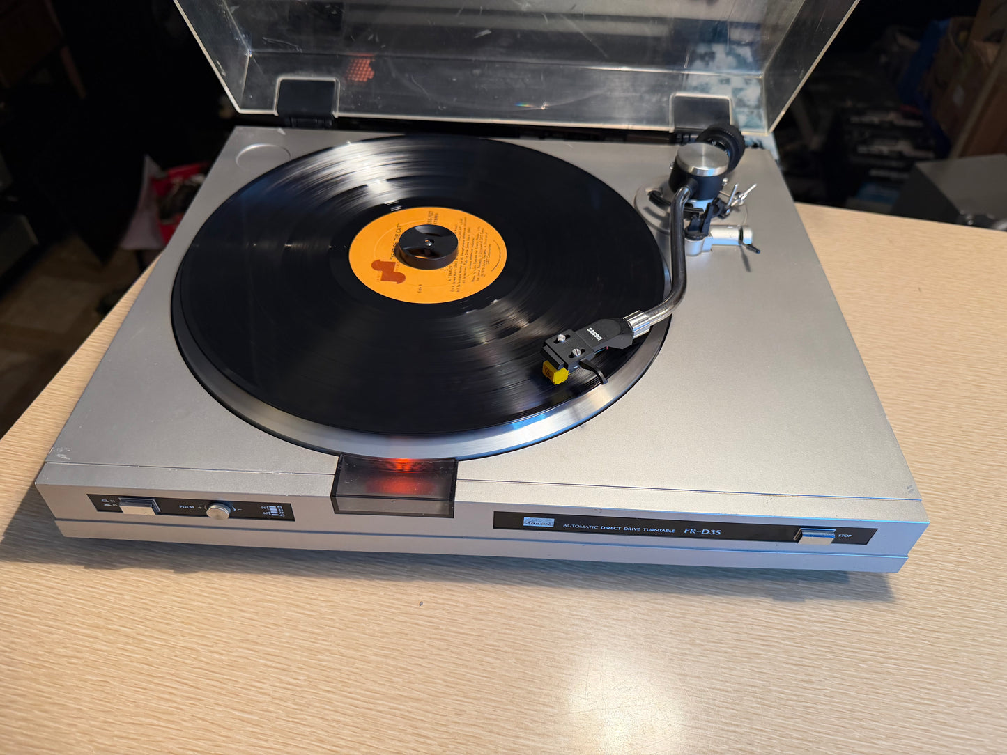 SANSUI FR-D35 TURNTABLE SERVICED NICE CARTRIDGE BEAUTY V RARE SOUNDS GREAT🔥🎶