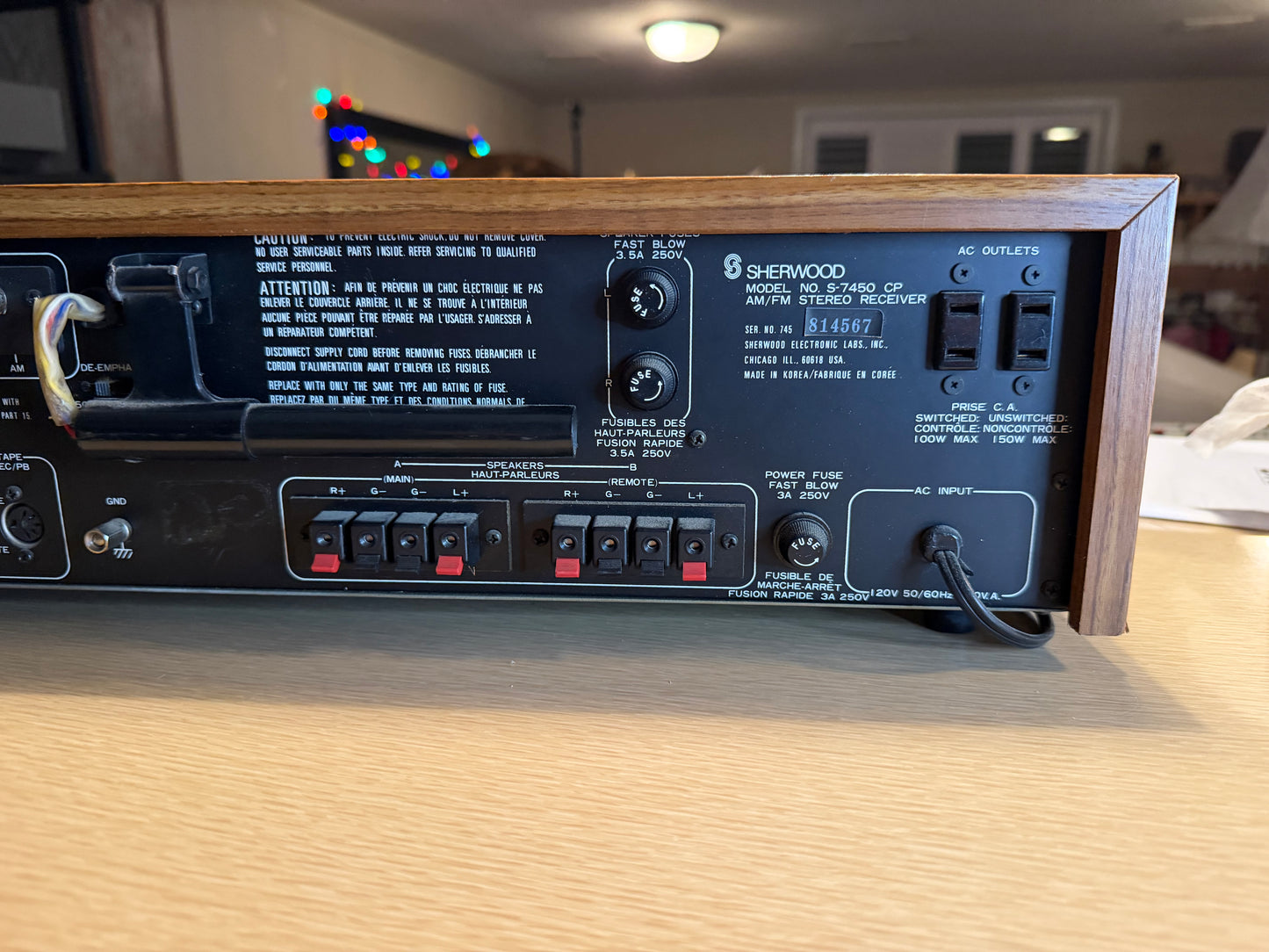 Vintage Sherwood S-7450 CP Stereo Receiver Amplifier  Fresh Servicing V RARE🔥🎶