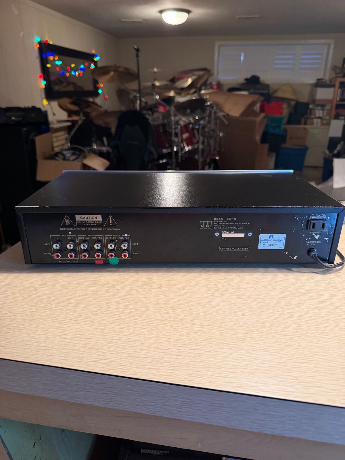 ADC SS-115 Sound Shaper Vintage Stereo Equalizer  Fresh Service Rare Silver Var.