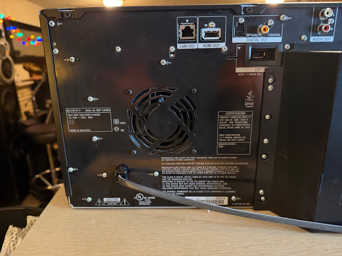 SERVICED Sony BDP-CX960 HDMI 400 Disc Bluray Changer Player With Remote/HDMI 🔥