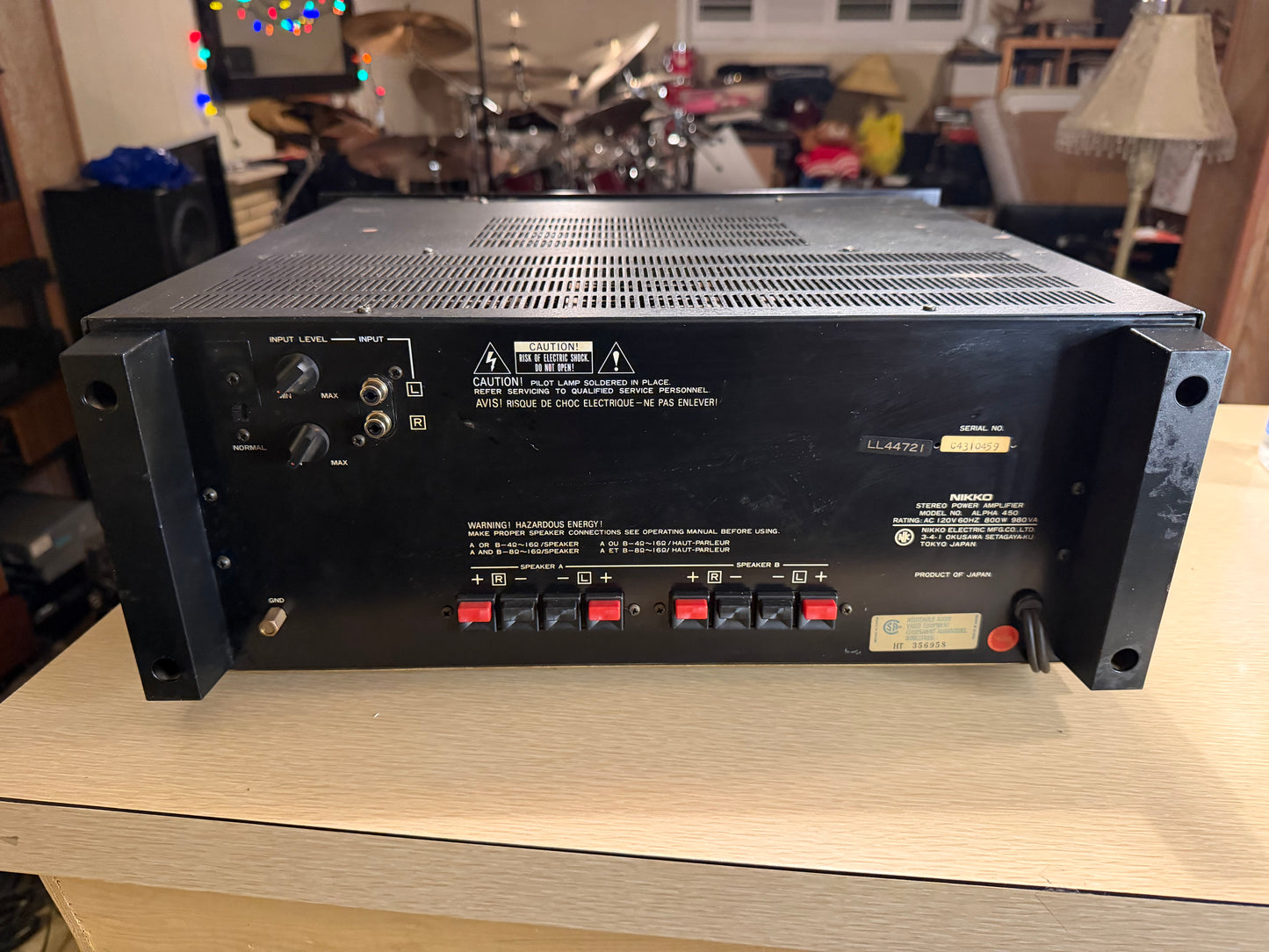 Nikko Alpha 450 Stereo 220WPC MONSTER 👹 Power Amplifier FRESH Full Service🔥🎶