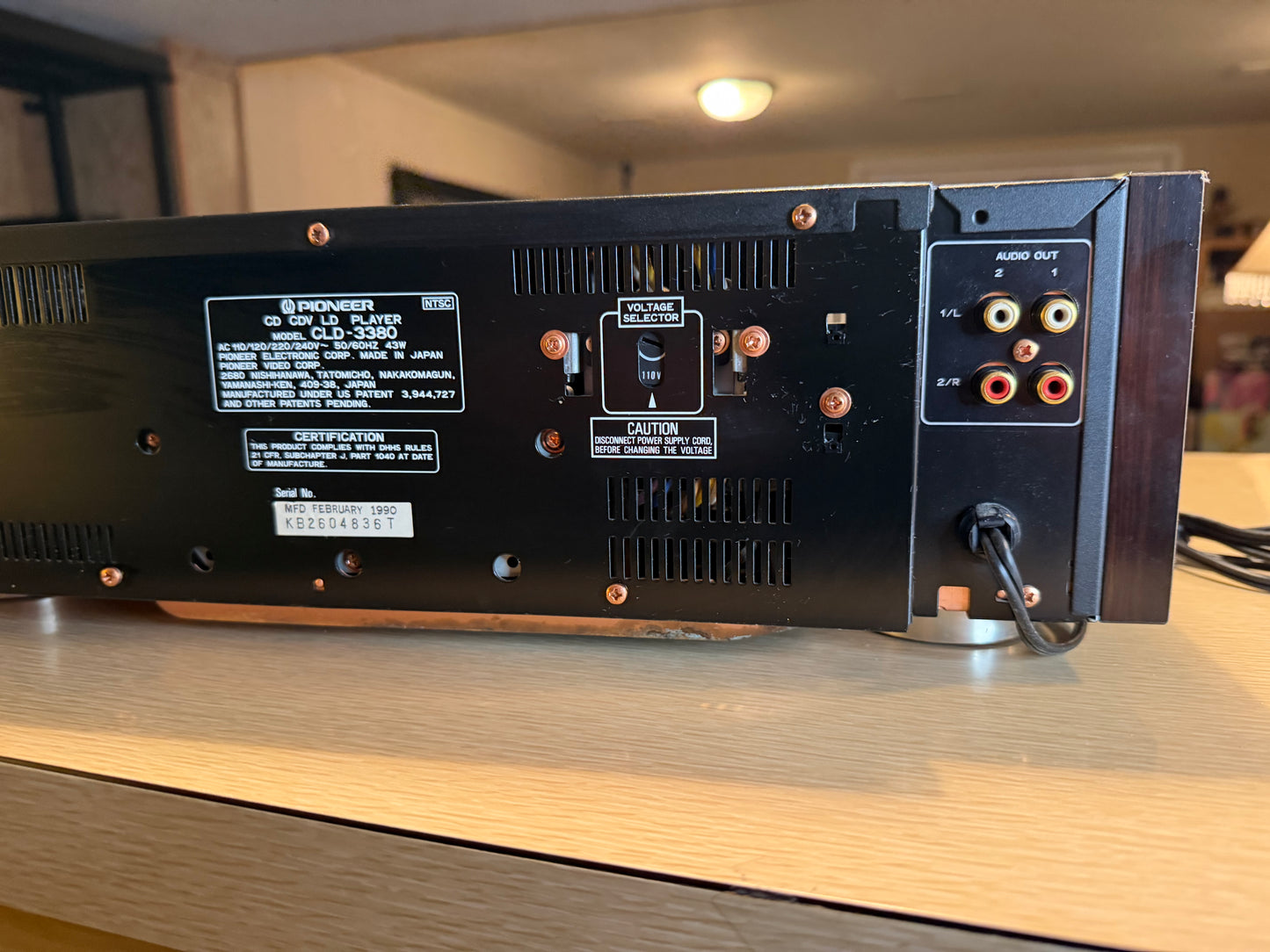 Vintage Pioneer CLD-3380 GREAT LaserDisc Player Vinyl Casing Near Mint Remote✅