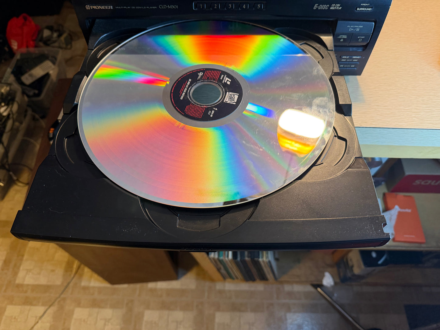 Pioneer CLD-M301 LaserDisc Player and 5-Disc CD Player FRESH SERVICE W/ Remote🔥