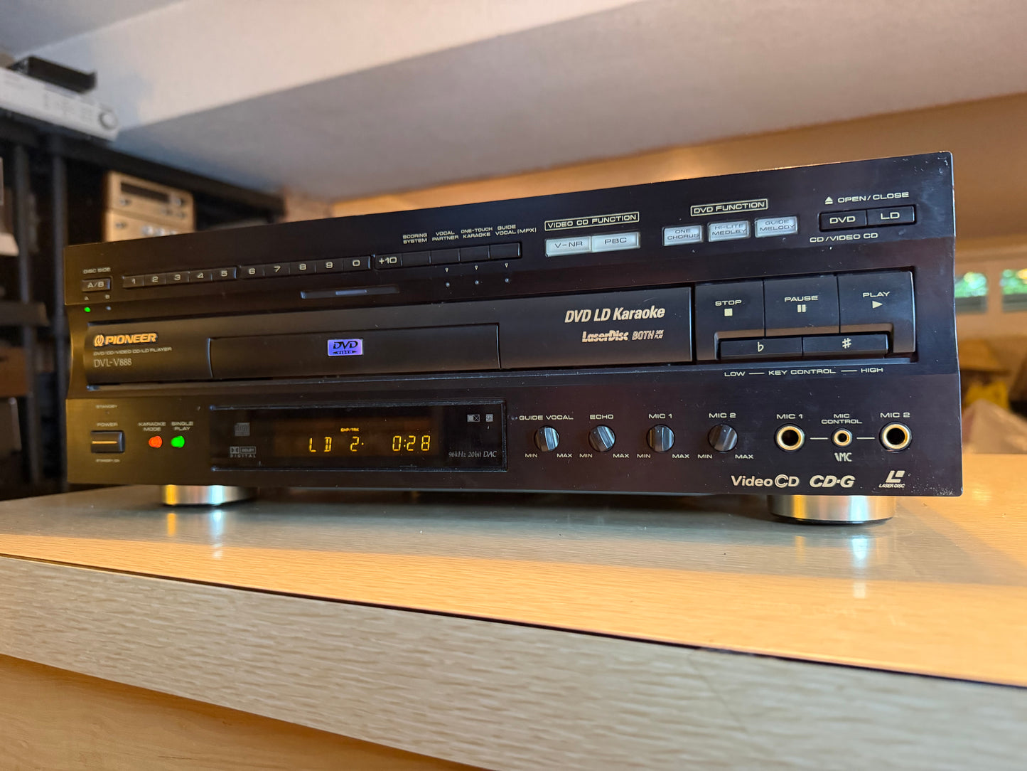 Pioneer Laser Disc DVL-V888 Dvd Cd Ld PLAYER Karaoke Tested Works Rare Beast🔥