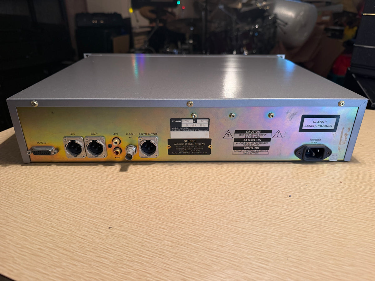 Studer D732 Professional Cd Player Cds Series Rack Mount Very Rare Serviced🔥🎶