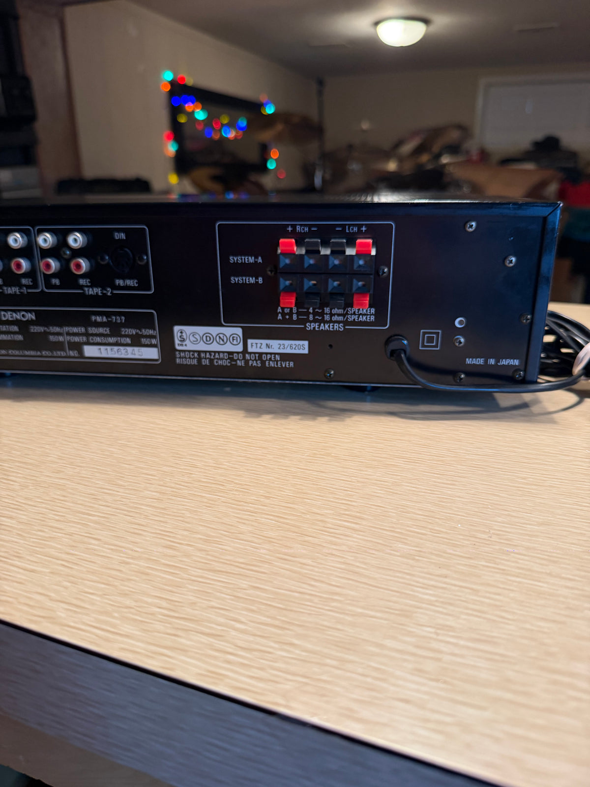 Near Mint Denon PMA-737 Pre-Main Amplifier Phono MM/MC Fresh Service OEM Box🎶🔥