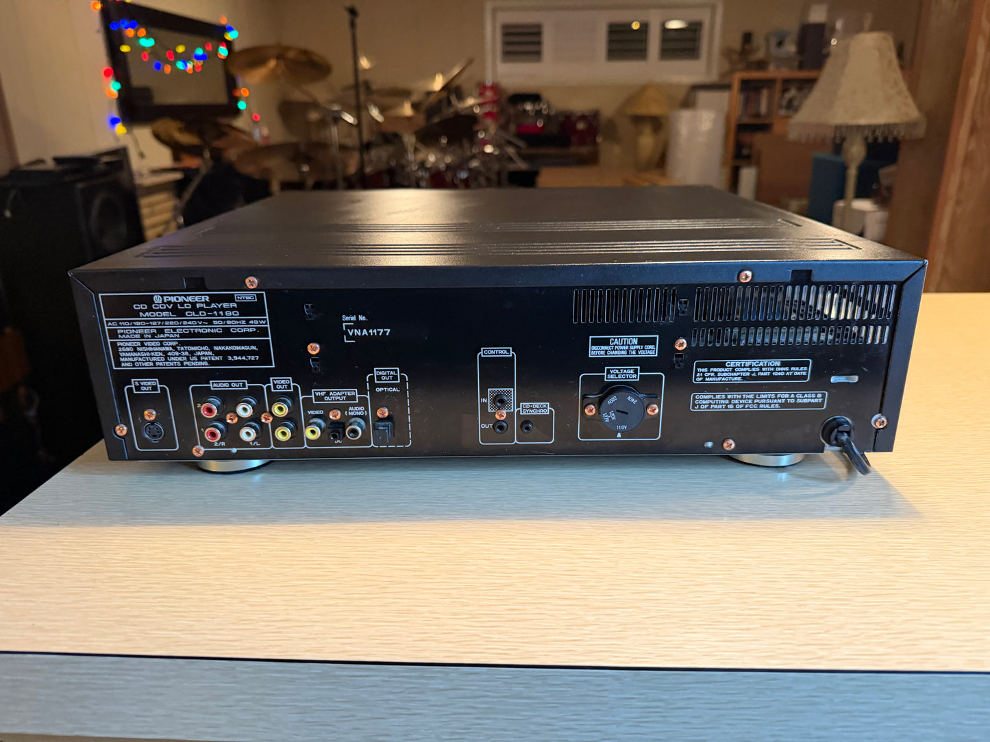 Vintage Pioneer CLD-1190 LaserDisc Player High End RARE Model NEW BELTS Works🔥