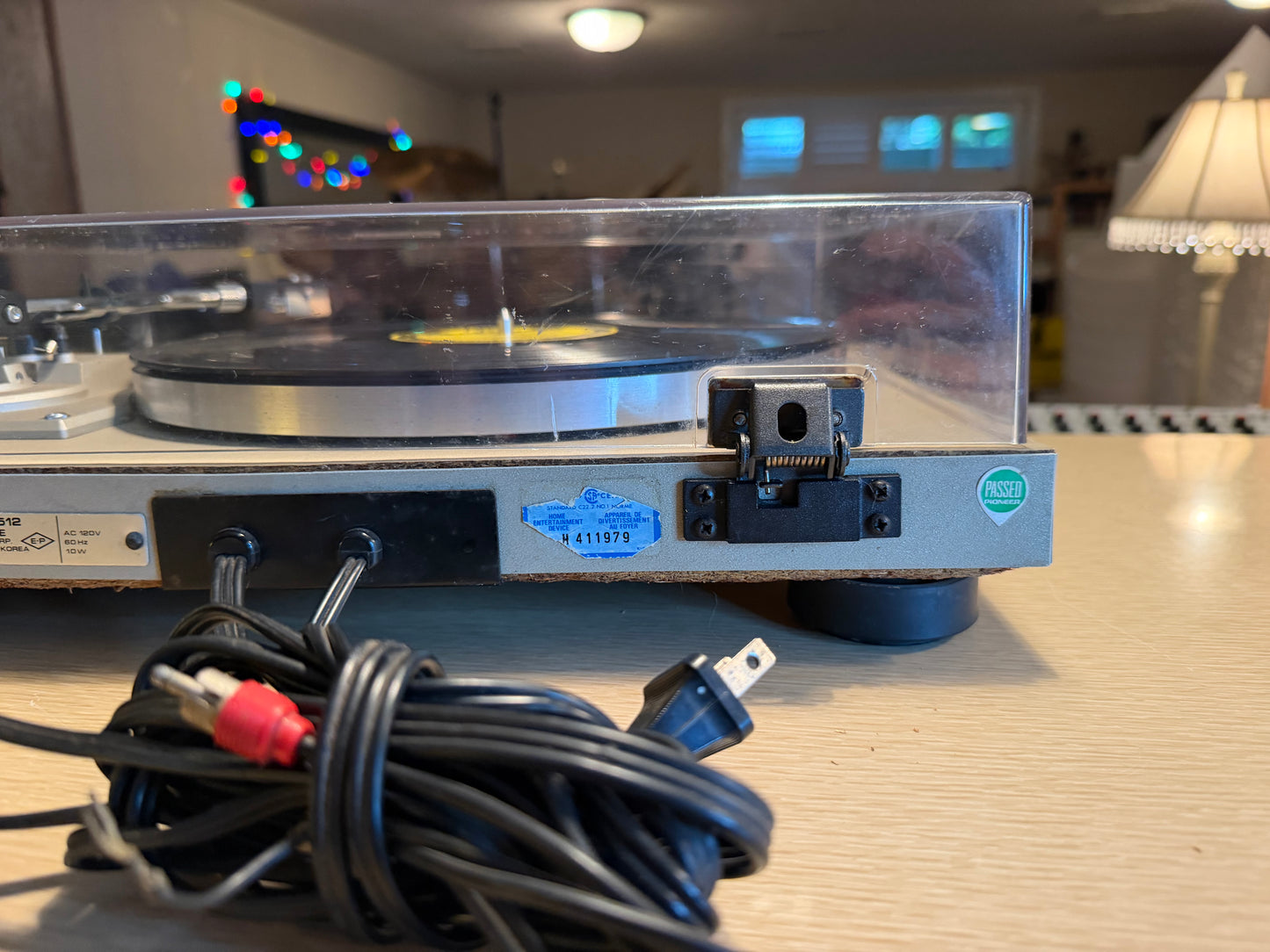 Vintage Pioneer Stereo Turntable Model PL-512 Serviced - GT Grado Stylus 🔥🎶