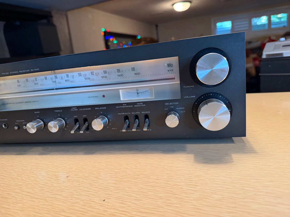 Technics SA-340 Am/Fm Stereo Receiver Amplifier Freshly Serviced Excellent 🎶🔥