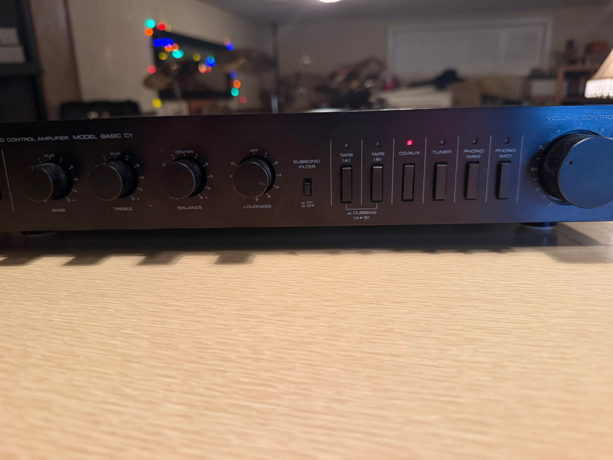 Kenwood Basic C-1 Pre Amplifier Excellent Condition, Fresh Service Near Mint WoW