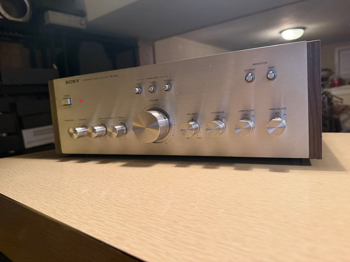 Vintage Audio Silver Sony TA-F3A Integrated Stereo Amplifier Fresh Service🎶🔥