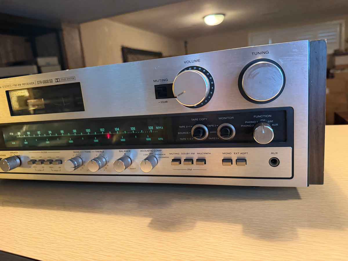 SONY STR-6800SD Hi-Fi Stereo RECEIVER Amplifier True 80WPC Beast Serviced Rare🔥