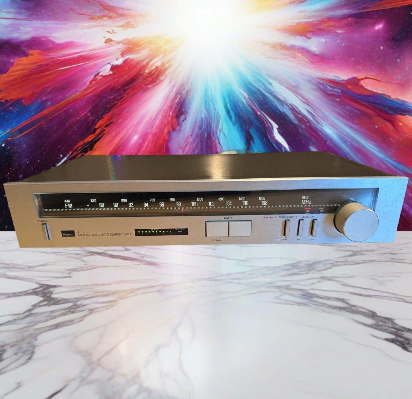 Sansui T-7 AM/FM Stereo Auto Search Tuner Perfect Working Condition Serviced