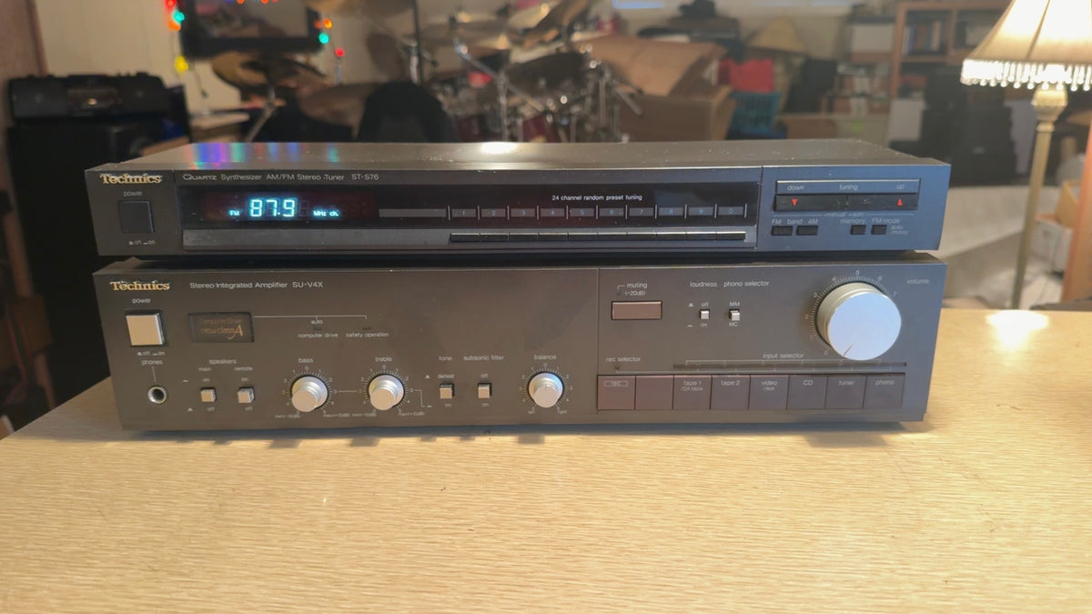 Technics SU-V4X Stereo Integrated Amplifier AMP Receiver+ ST-S76 Tuner Serviced!