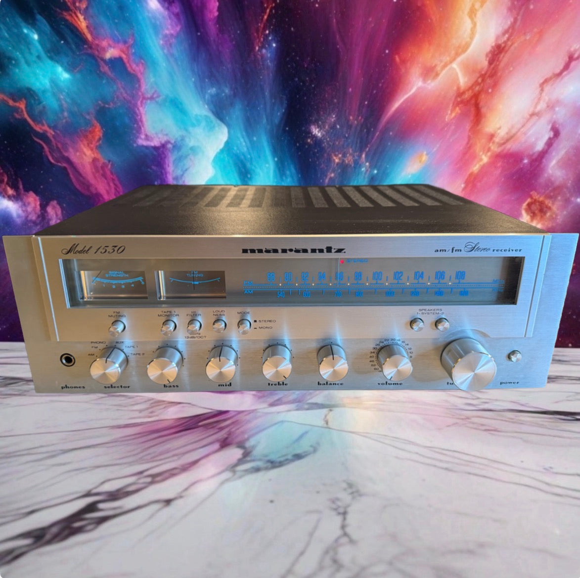 Marantz 1530 Receiver FULLY SERVICED New Bulbs Near Mint Condition Beautiful🎶🔥