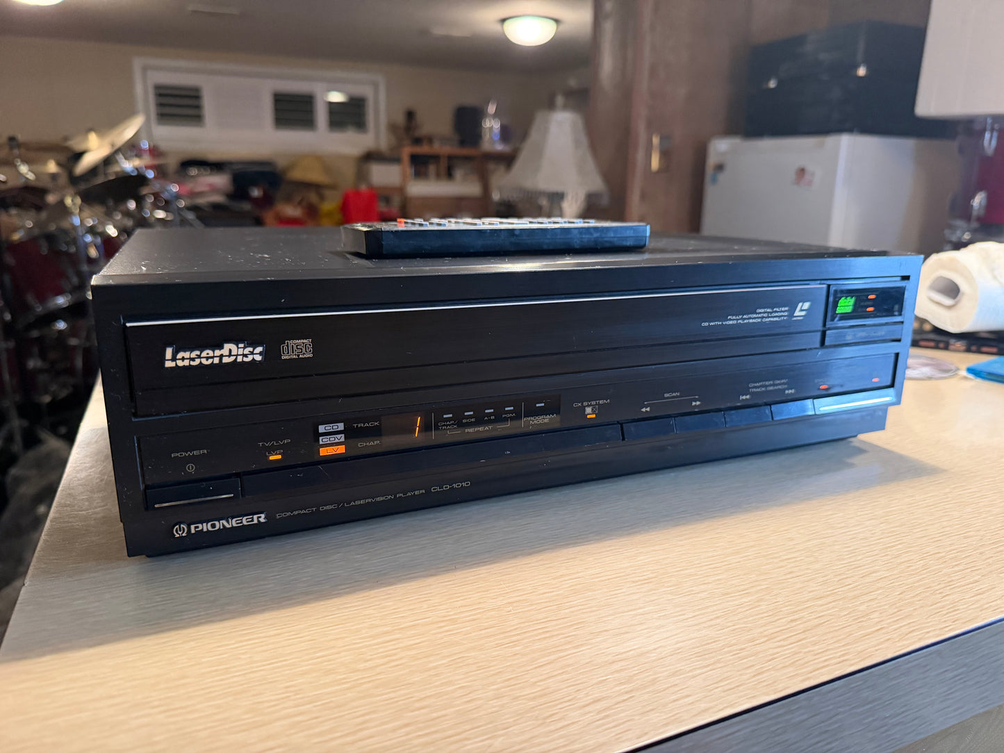 Pioneer CLD-1010 High Fidelity Laserdisc Player Serviced With Remote Very Rare🔥