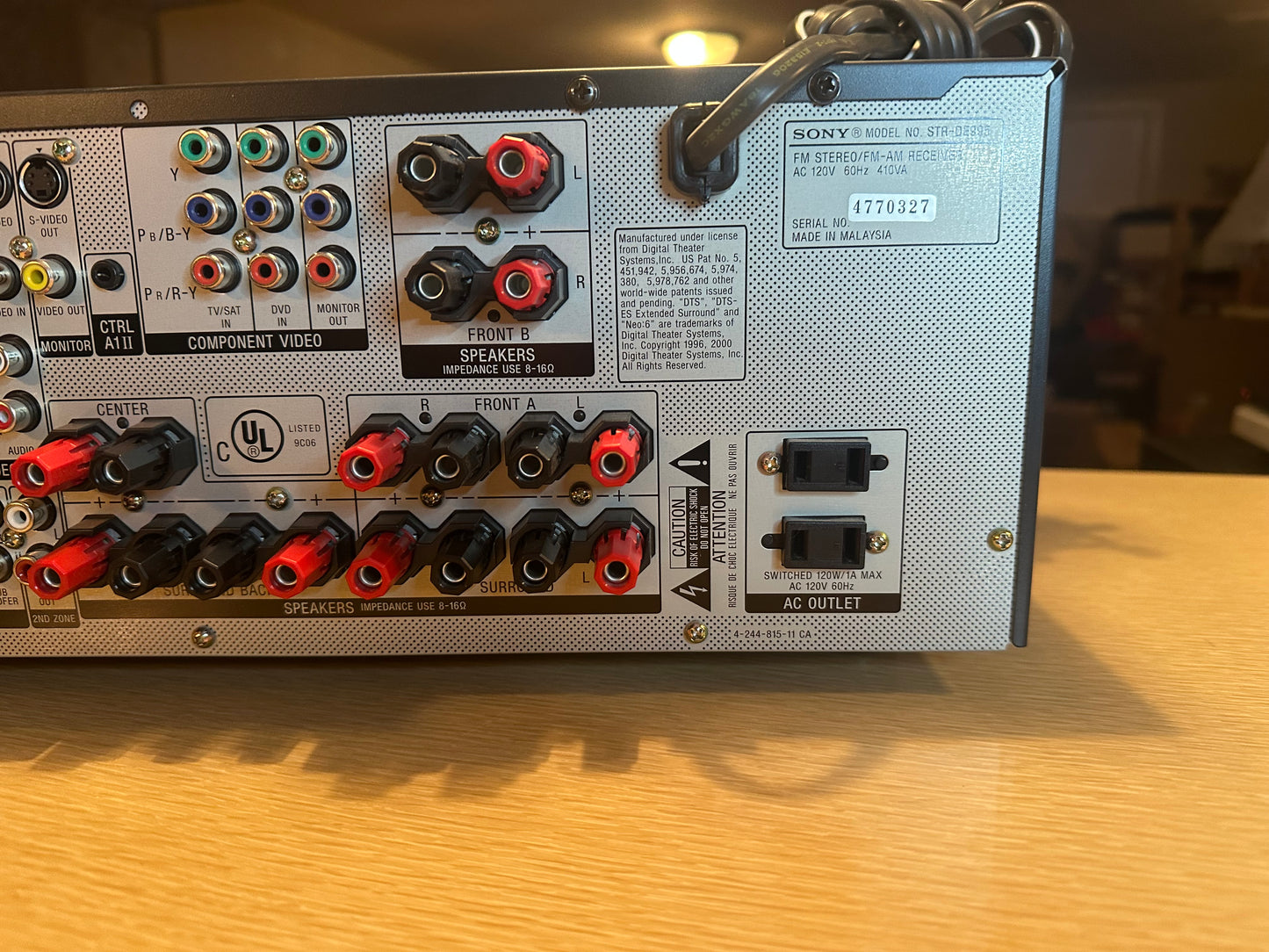 Sony STR-DE995 Receiver Stereo 7.1 Channel FM-AM Stereo 100WPC Fresh Servicing