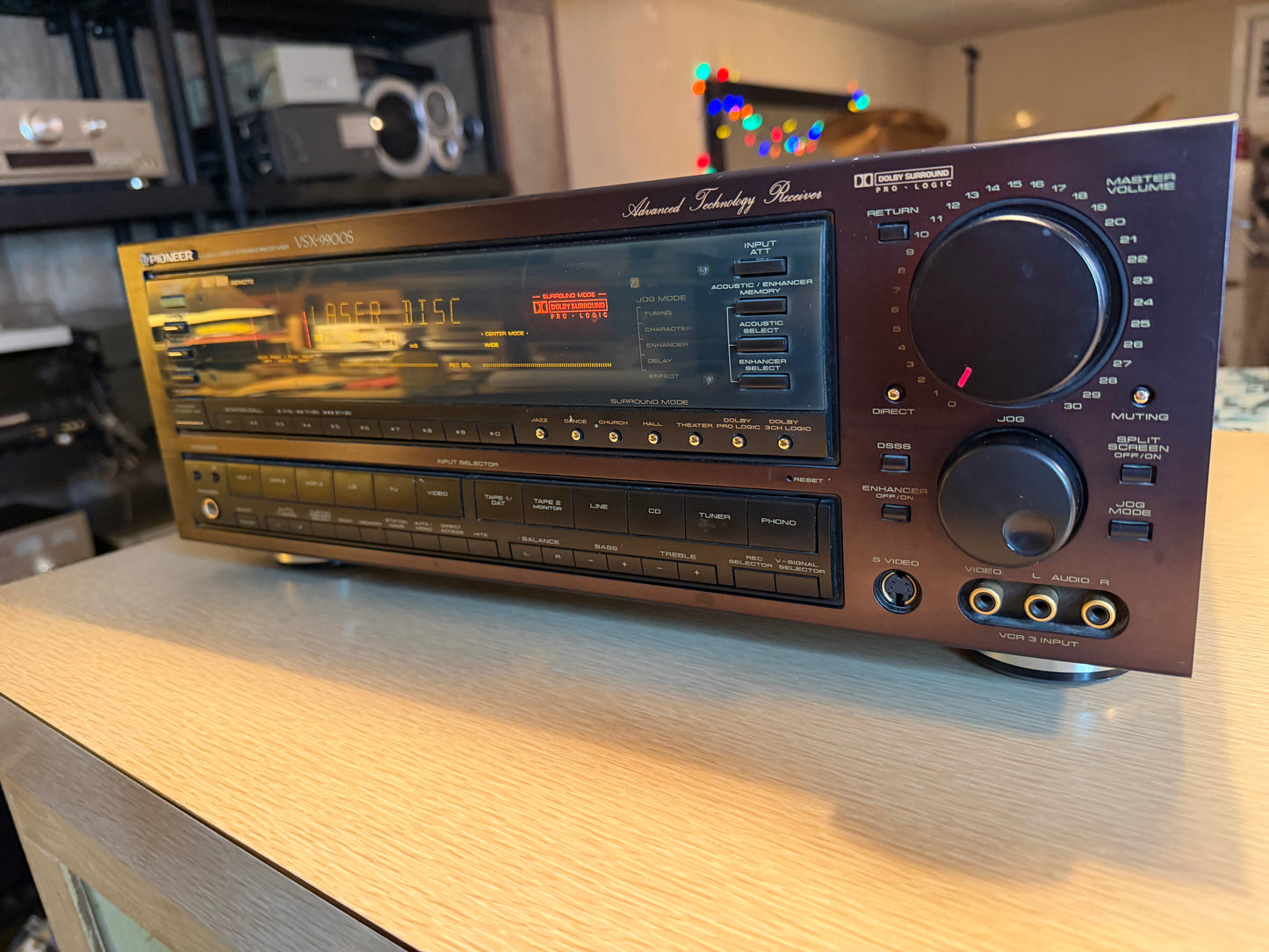 Pioneer VSX-9900s MONSTER Stereo Rare Dark Red Faceplate FRESH SERVICE 125WPC🔥