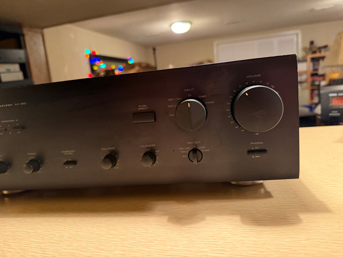Yamaha AX-450 Natural Sound Integrated Stereo Amplifier Phono 65WPC Serviced🎶🔥